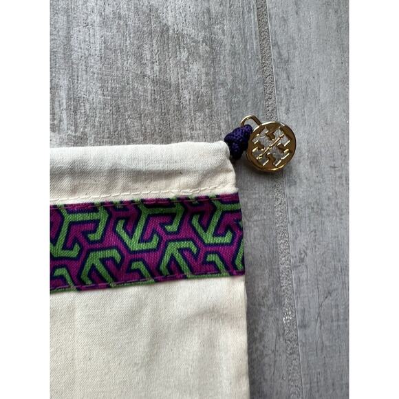 Tory Burch Drawstring Cover Dust Bag W/ Logo Charm New Shoes Handbags Travel - Picture 2 of 6